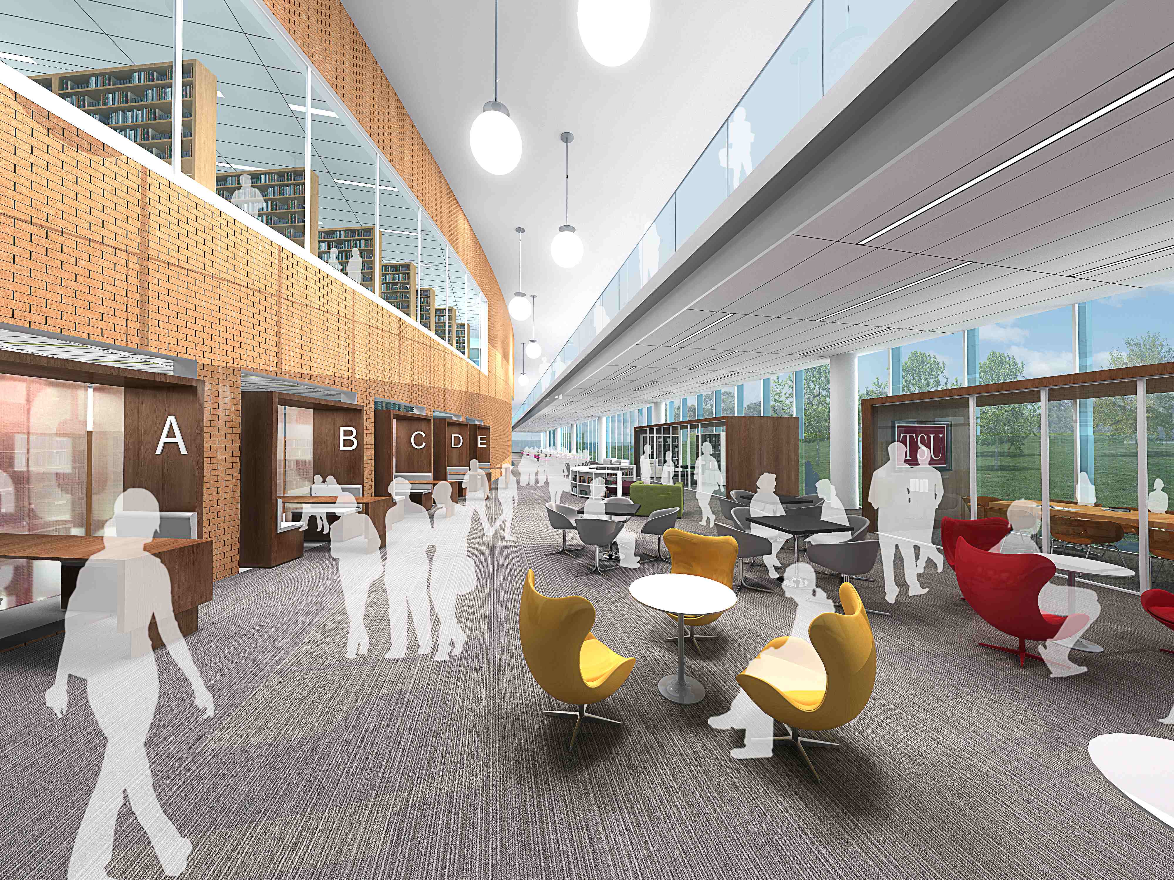 Texas-Southern-University-Collaborative Perimeter-Interior-Eye-Level-Daytime-Houston-TX